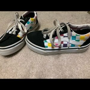 Girls size 13 checkered vans